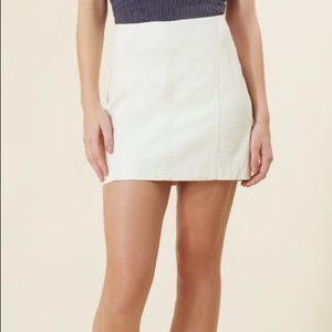 Free People Denim Modern Femme Skirt